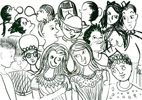 Children Ilustração Stock