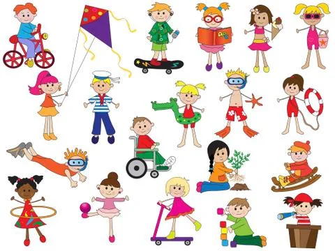 Children Stock Illustration