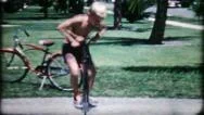 Children Jump On Pogo Sticks In Suburbia 1950S Vintage Film Home Movie 1242 Stock Footage
