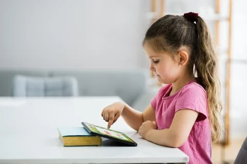 Children Kid Studying Solving Math Stock Photos