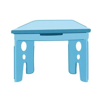 Children kid table cartoon vector illustration Stockillustratie