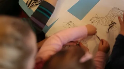 Children in kindergarten Stock-Footage 10864685