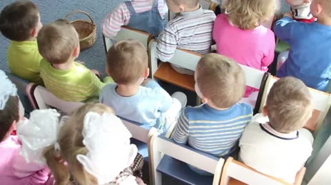 Children in kindergarten Stock Footage 50373505