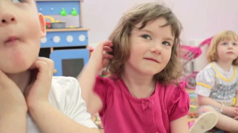 Children in kindergarten Stock Footage 62197005