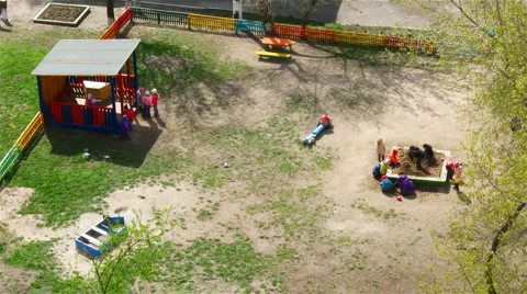 Children in kindergarten, timelapse Stock Footage 4762439