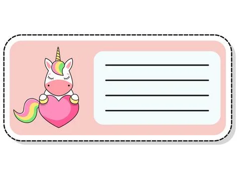 Children label. Notebook stickers. Notepad stickers. Vector illustration Stock Illustration
