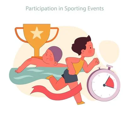 Children learn. Elementary school classes. Energetic students participate Illustrazione stock