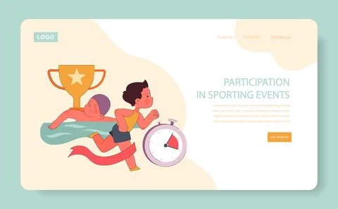 Children learn. Elementary school classes. Energetic students participate Illustrazione stock