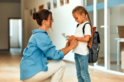 Children learning in a school classroom Stock Photos