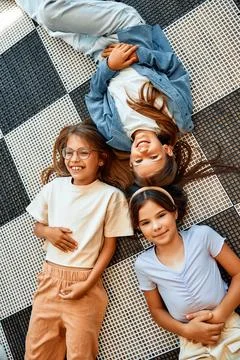 Children learning in a school classroom Stock Photos