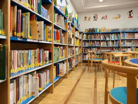 Children library Stock Photos