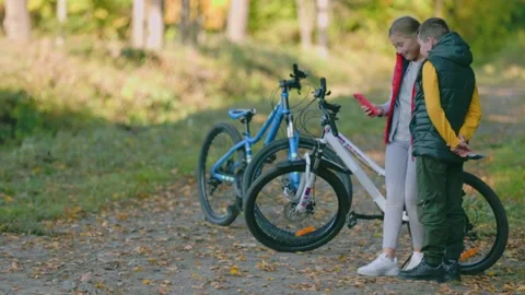 Children look at the phone Stock Footage 162487380