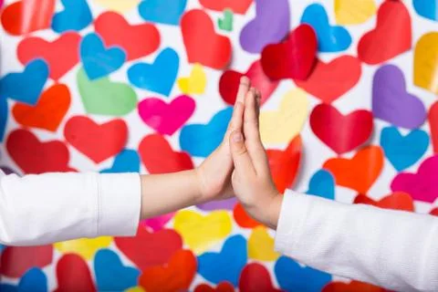 Children loves deal Stock Photos