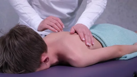 Children massage Stock Footage 152836223