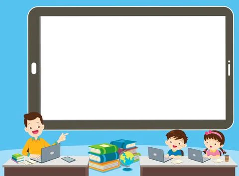 Children online learning concept イラスト素材