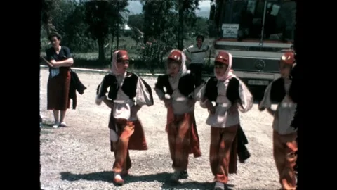 Children Performing Traditional Dance Stock Footage 277585290
