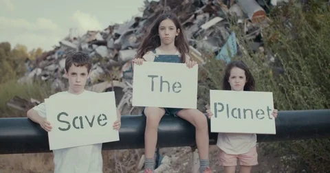 Children for planet Earth. Stock Footage 80808310