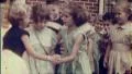 Children Play Game Dance Ring Around Roses Vintage Film Home Movie 7429 HD Footage