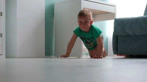 Children play in the house. Stock Footage 155516342