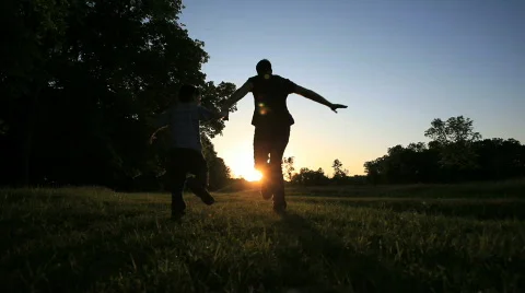 Children play. Run. Video stock 768476