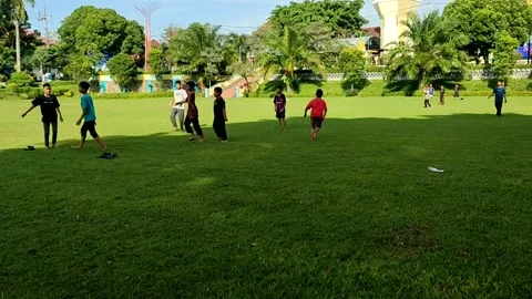 Children play soccer Stock Footage 238659235