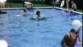 Children Play Swimming Pool Party Summer Fun 1960s Vintage Film Home Movie 1869 HD Footage