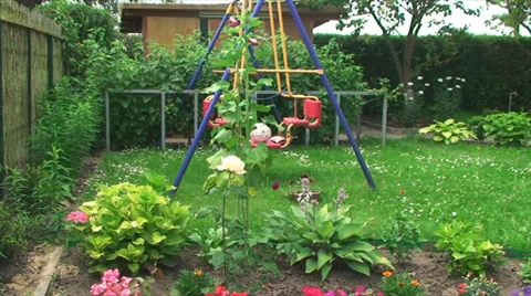 Children Playground on the plot Vídeos de archivo 29444488
