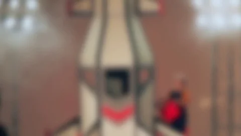 Children playing astronauts Video stock 77838526