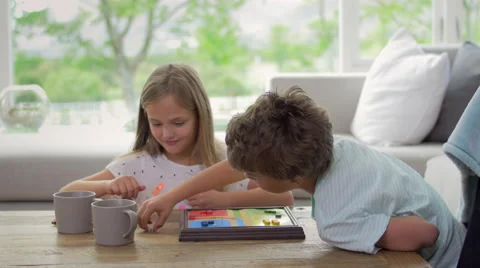 Children playing board game Video stock 57827689