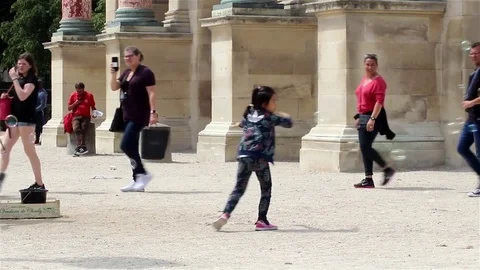 Children playing with bubbles Stock Footage 78483608