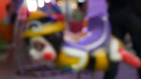 Children playing carrousel 動画素材 107829690