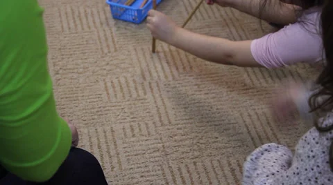 Children playing on the floor 3 Stock Footage 36041839