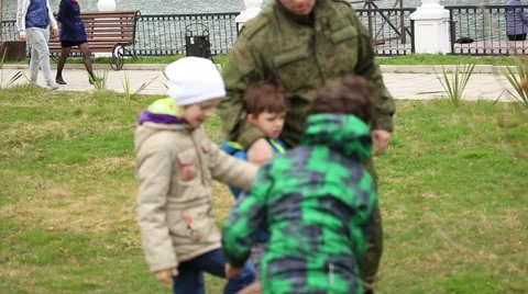 Children playing on the grass Stock Footage 67362762