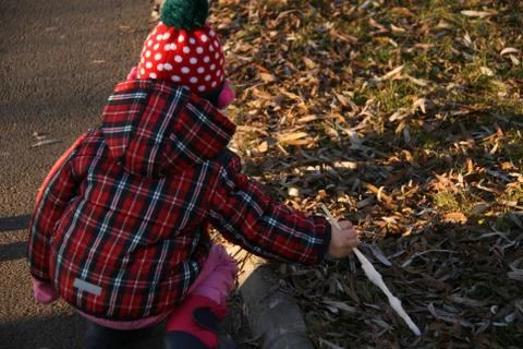 Children Playing In Grass Stock Photos