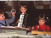 Children Playing Instruments (Vintage 8 Mm Amateur Film) Stock Footage
