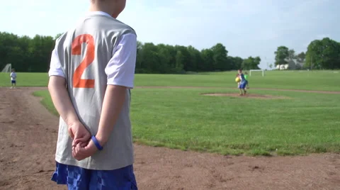 Children Playing Kickball in a Park Video stock 56873161