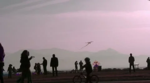 Children playing with a kite 스톡 동영상 8962633