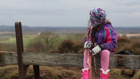 Children playing outdoors Stock Footage 81588772