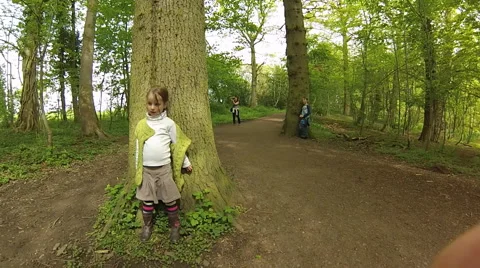 Children playing outside Stock Footage 46722593