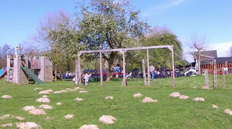 Children playing in the park. Stock Footage 37014106