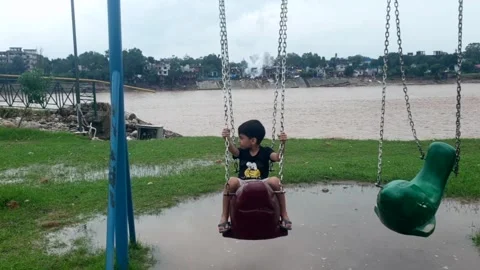Children playing in park Stock-Footage 316142850