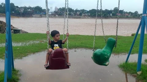 Children playing in park Stock-Footage 316142867