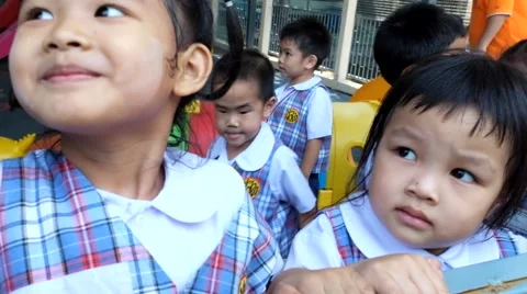 Children playing in the playground Stock Footage 46843386