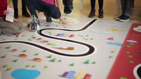 Children playing with robots Stock Footage 61985817