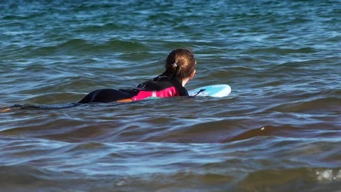 Children playing in the sea Stock Footage 93028860