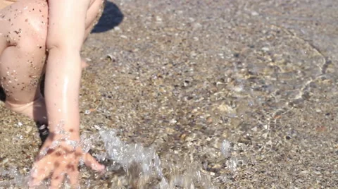 Children Playing with Water Stock Footage 51015583