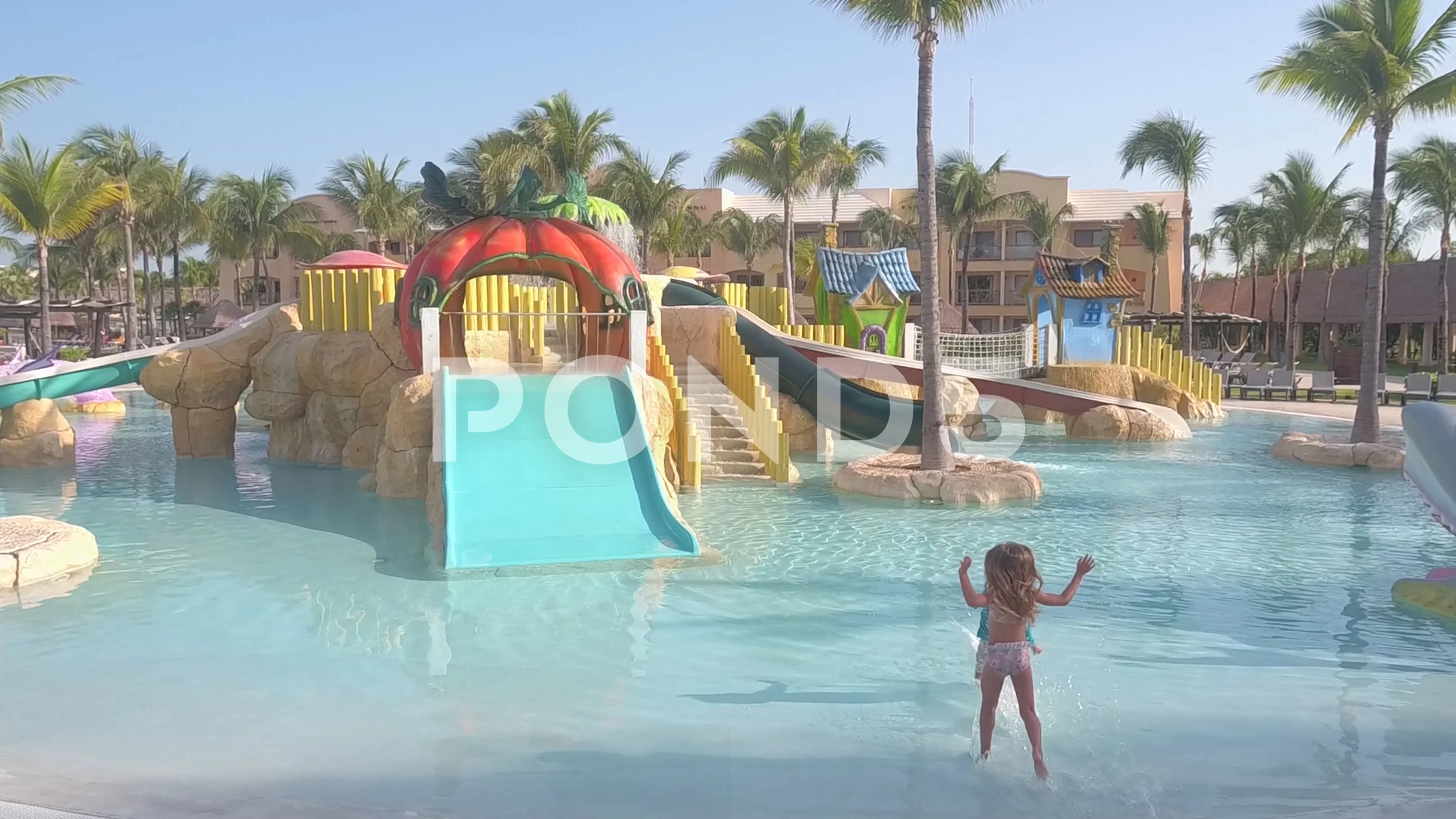 A Massive Water Park In Southern California Free Stock Video