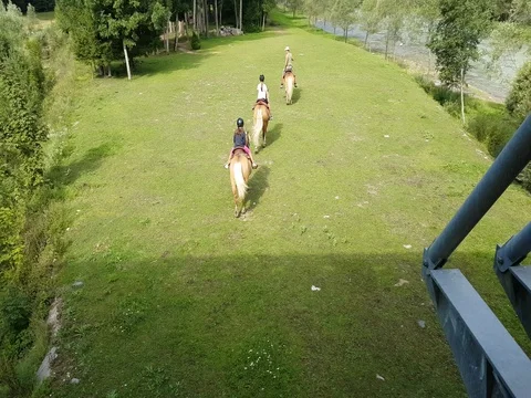 Children On Pony Ride Horse Stock Footage 80821908