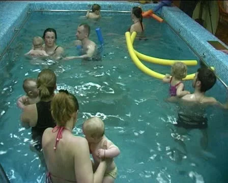 Children in pool Stock-Footage 10793878