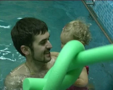 Children in pool Stock Footage 10793886